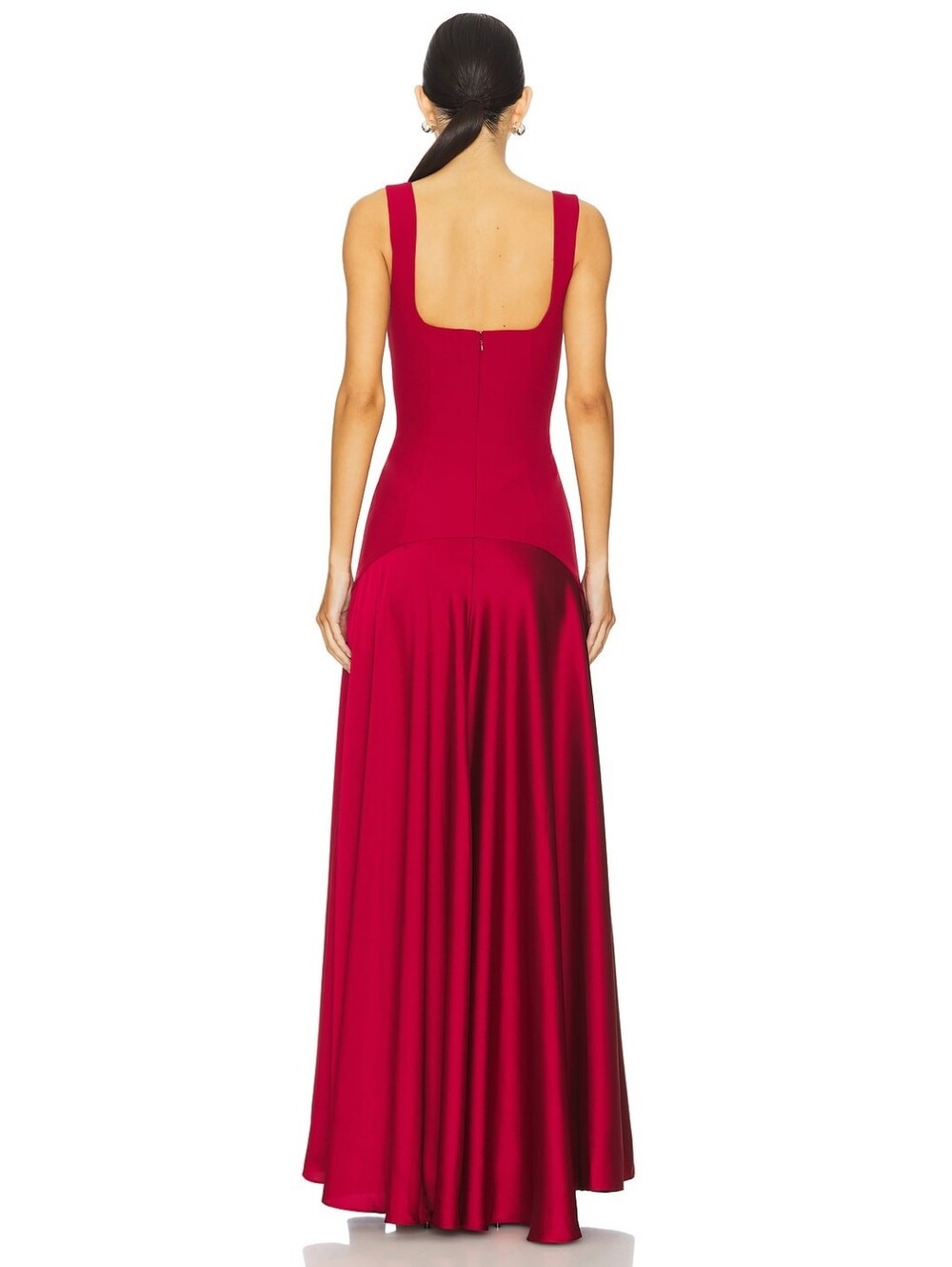 L'Academie Sidney Gown in Oxblood - Picture 3 of 3